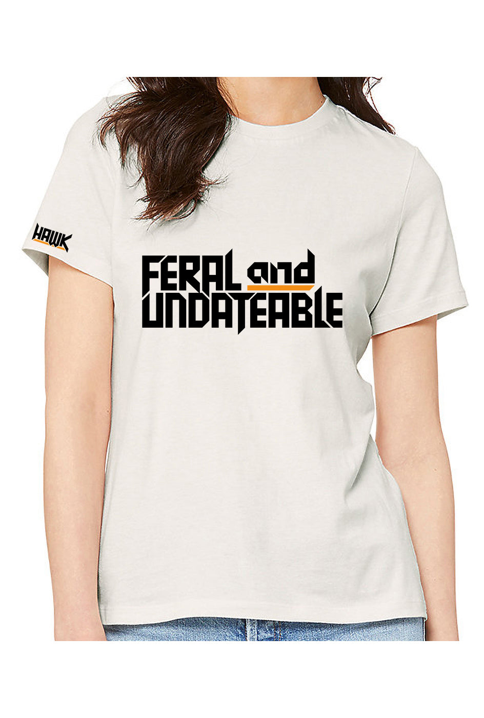 feral & undateable - womens relaxed fitted t-shirt